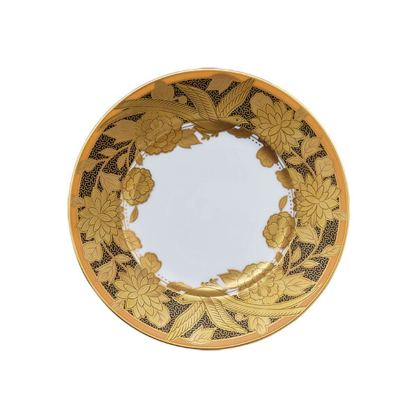 ノリタケ～Noritake～19cmプレート（橙絵花鳥文）オマージュ コレクション(THE HOMAGE COLLECTION)[オールドノリタケ]｜わたしの器