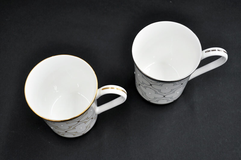 ノリタケ Noritake マグカップペアセット 色変り トレフォリオ ゴールド プラチナ Trefolio Gold Platinum 御慶賀 お祝 つけ届 配その儀 進上インナー祝 抽斗物 メモリー上品さ 麗しげ 素的 Digitalland Com Br