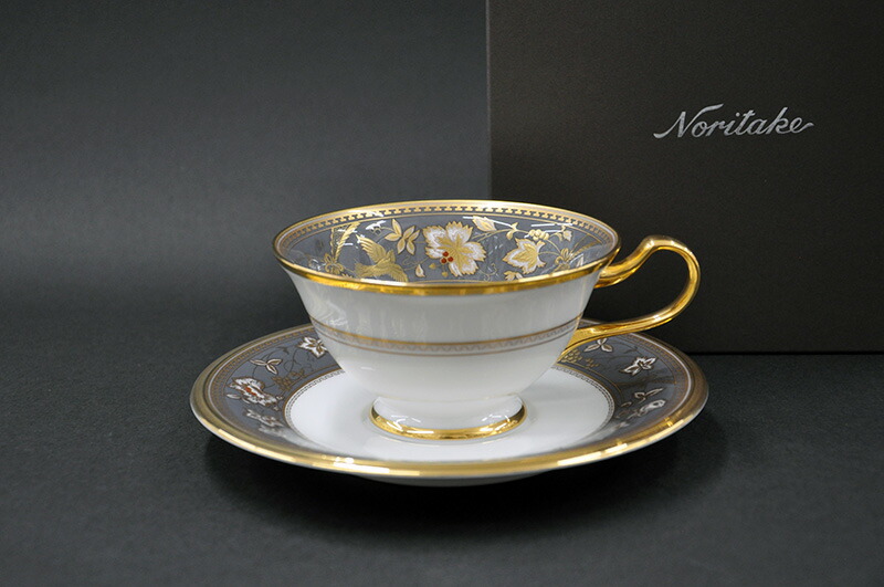 楽天市場】ノリタケ食器 サブライム ティー・コーヒー碗皿（墨色）大切