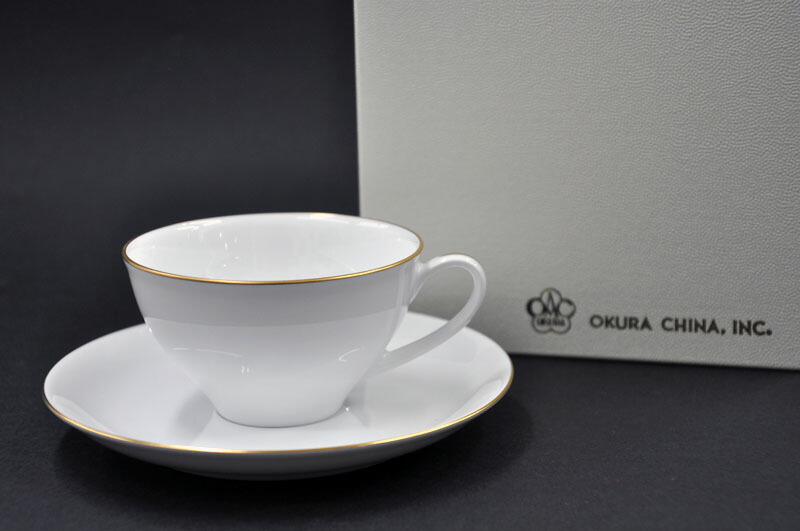 楽天市場】金線モーニング碗皿・大倉陶園《コーヒーカップ・ゴールド