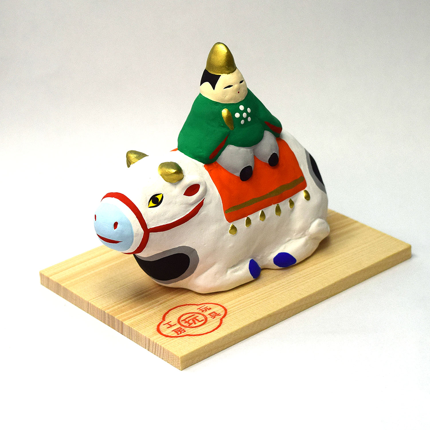 楽天市場 21 干支 おしゃれ 開運 丑乗天神 日本製 陶器 昭峰作 うつわのお店 たたら