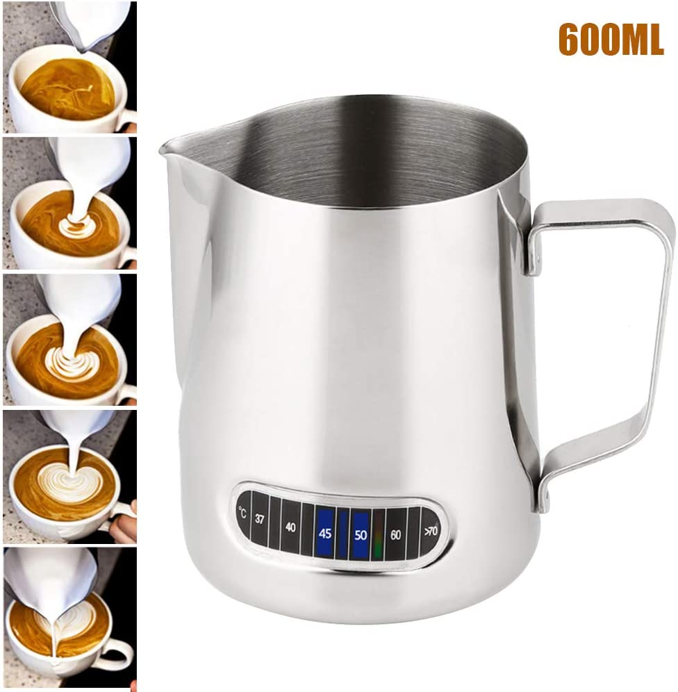 楽天市場】【ポイント 5倍UP !】ミルクポット 600ml 温度表示 ミルク