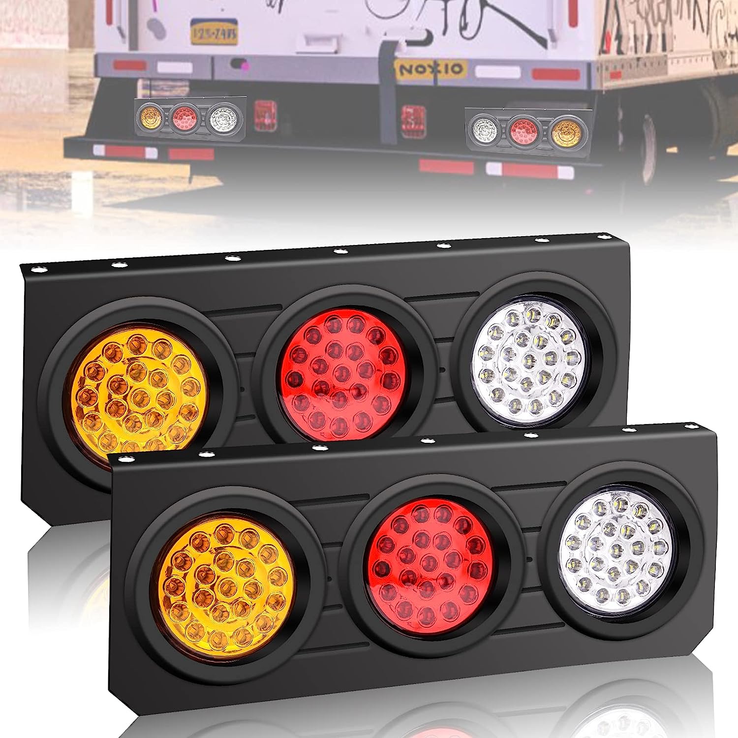 トラックテールランプ Amazon | Aoling トラック テールランプ 12V トレーラー テール