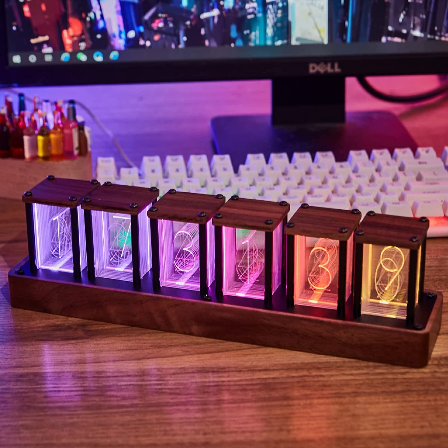 楽天市場】EGAOJP 目覚まし時計 レトロ ニキシー時計 デジタル