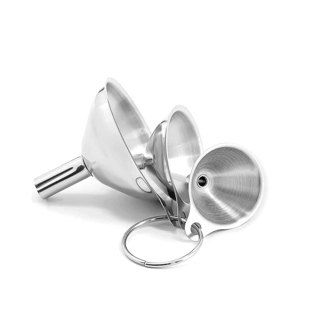ステンレス製スプリング機構付き漏斗 楽天市場】漏斗 ステンレス鋼 3サイズ ミニ ロート 304ステンレス 漏斗