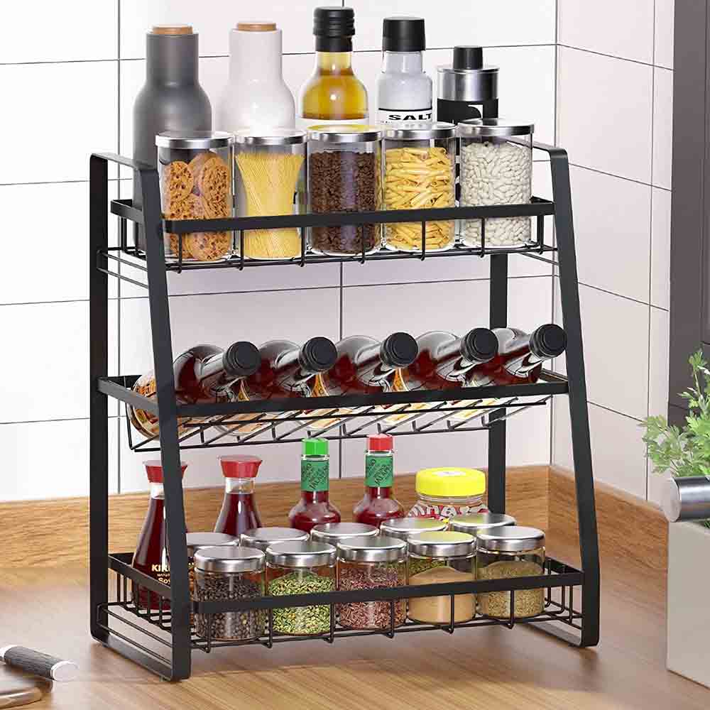 楽天市場】調味料ラック 調味料 収納 スパイスラック キッチン