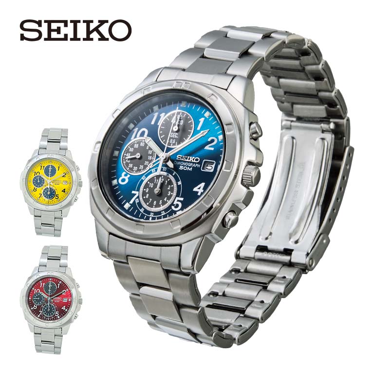 SEIKO クロノグラフ 腕時計 セイコー クォーツ 黒文字盤 楽天市場】SEIKO セイコー クロノグラフ アラビア数字文字盤