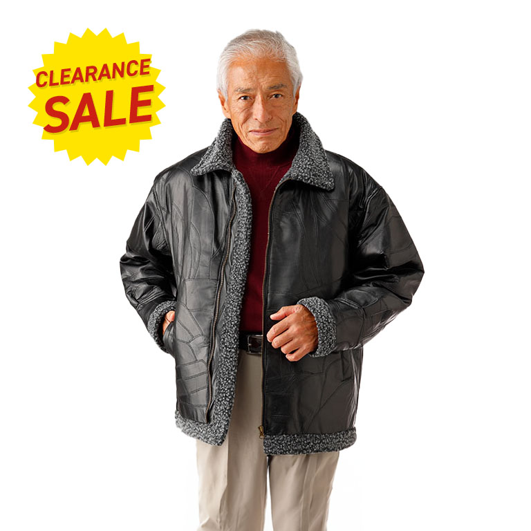 楽天市場】ラム革 パッチワーク アメリカン調 ボアブルゾン レザー