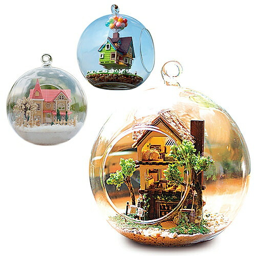 ミニチュアハウス 手作りキット More Fun Yukiシリーズ 森ハウス 雪ハウス 空ハウス ガラスボール インテリア ミニチュアキット 家 ミニチュア ハウス キット 手作り 手作りキット ミニチュアハウス おしゃれ かわいい 可愛い Crunchusers Com