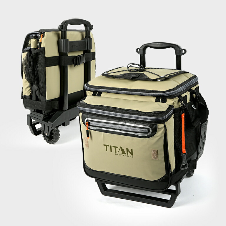 直送 最大3日溶けない クーラーボックス 40l キャリー付き 北海道 沖縄 離島配送不可 キャンプ アウトドア 釣り 買い物 海水浴 保冷バッグ 保冷 ソフトクーラーバッグ 大型 キャスター付き クーラーバスケット タイタン ディープ フリーズ シリーズ 60 カン