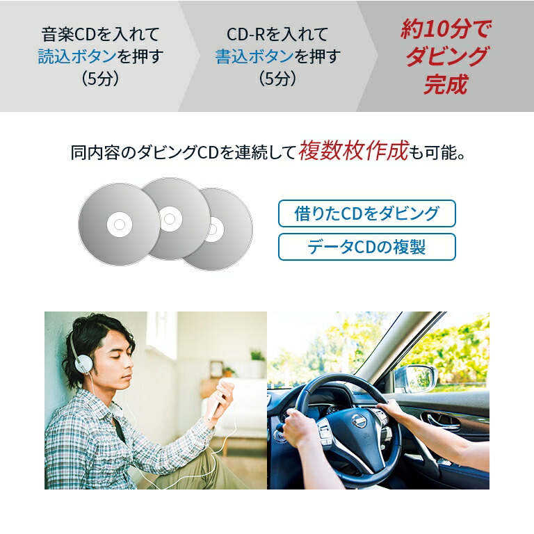 CDダビング機 - CD コピー パソコン不要 CDまるレコ 複製 ダビング CDコピー機 焼き増し バックアップ データCD 簡単録音 録音 音楽  簡単操作 CD-R SLI-CDW01 【限定製作】, 42% 割引 | saferoad.com.sa