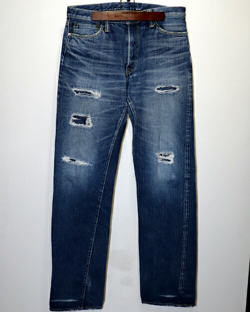 【中古】THE FLAT HEAD ｻﾞﾌﾗｯﾄﾍｯﾄﾞ 3009ZR REMAKE TAPERED ZIPPER W34 補修有
