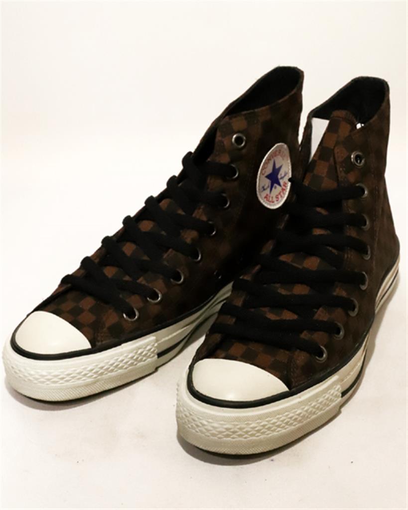 【中古】CONVERSE ｺﾝﾊﾞｰｽ 90s-UNDER LICENSE ALL STAR NYLON US6.5 BRW CHECK