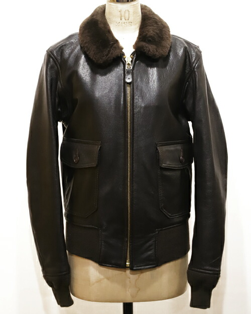 【中古】COCKPIT USA コクピットUSA US Navy Issue Mil Spec Type G-1 Jacket 36 BROWN Z2108W