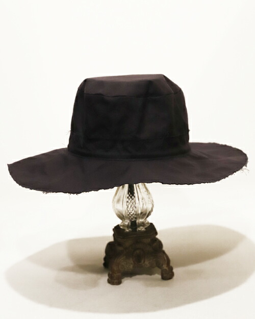 【中古】SCHA シャー Big Walk Time Short Hat Water Repellant Waxed Cotton L Dark Indigo