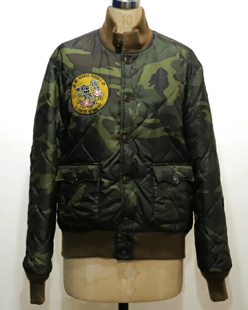 【中古】PHERROW&rsquo;S フェローズ C.C.MASTERS A-1ﾀｲﾌﾟｷﾙﾃｨﾝｸﾞｼﾞｬｹｯﾄ M Camouflage 09F-CA1｜U.V.C.S. OVERLOCK 店