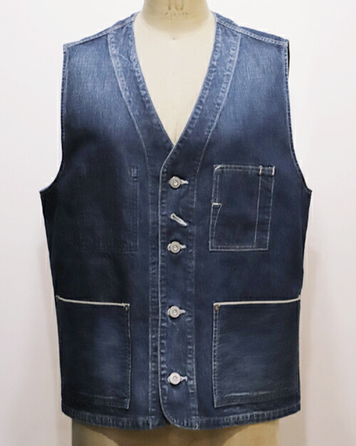 楽天市場】PHERROW'S フェローズ ベスト 24S-100WV メンズ デニム
