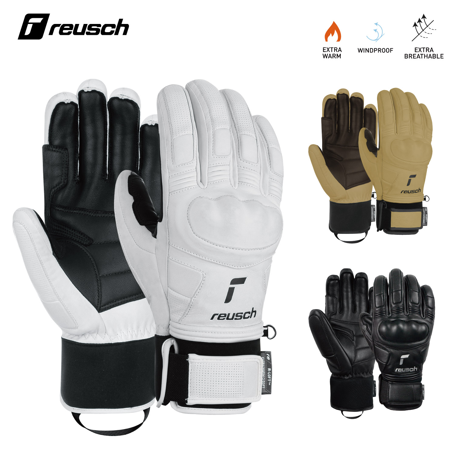 reusch 手袋　ロイシュ ミトングローブ REUSCH WORLD CHAMP MITTEN｜reusch ロイシュ : スキーグローブ