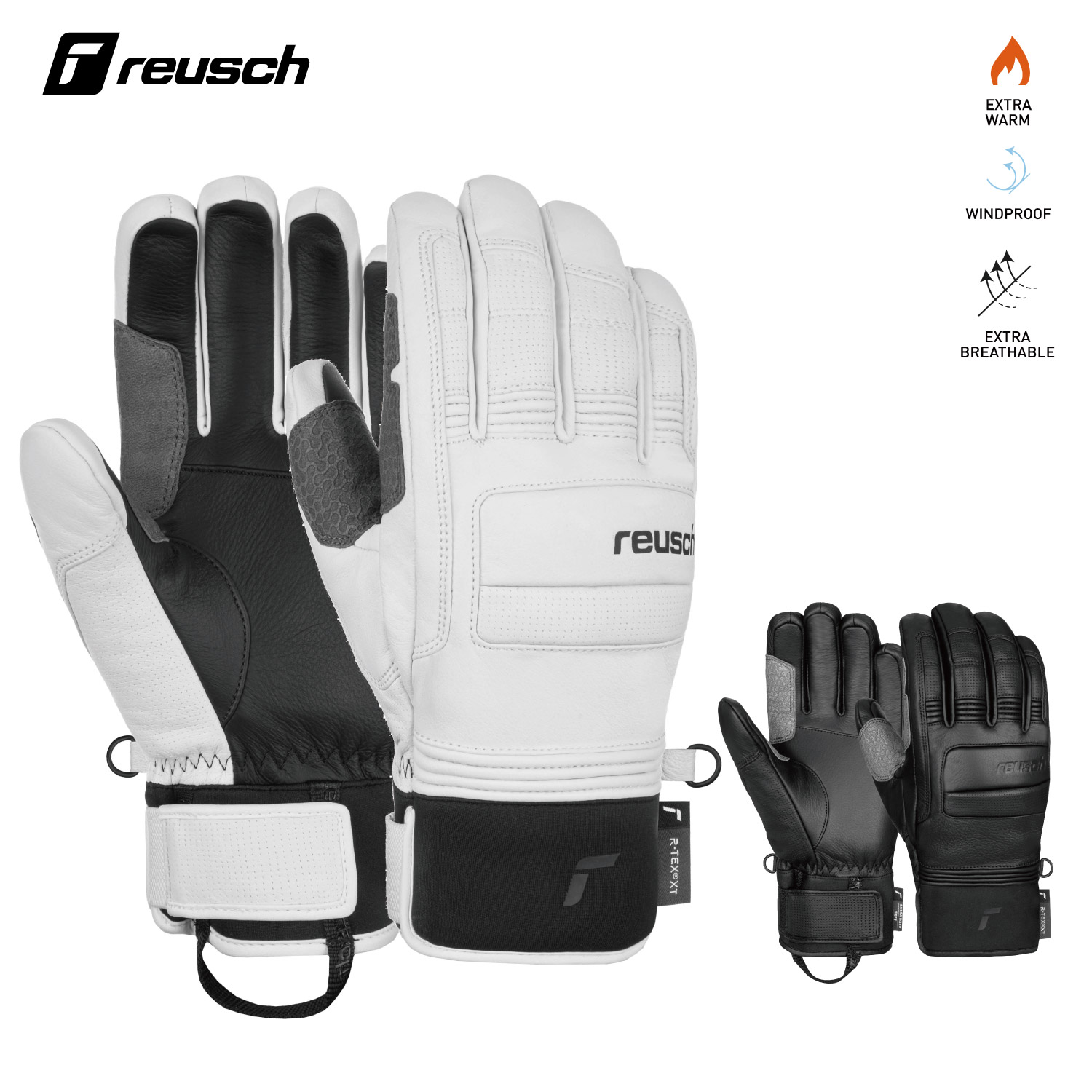 ★新品 REUSCH（ロイシュ）RE スキーグローブ【撥水加工 牛革】8.5 ☆新品 REUSCH（ロイシュ）RE スキーグローブ【撥水加工 牛革】8.5