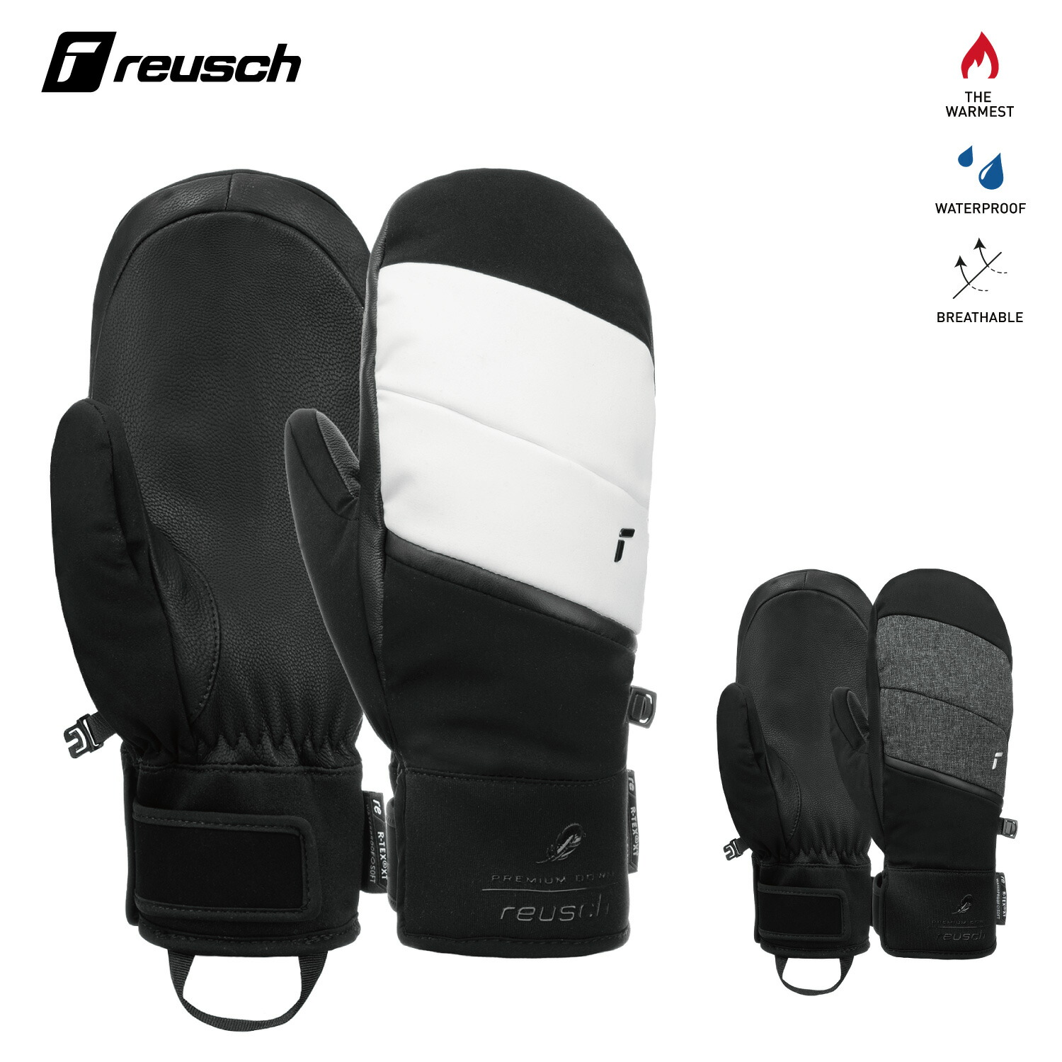 楽天市場】ロイシュ スキーグローブ ミトン レディース ララグート