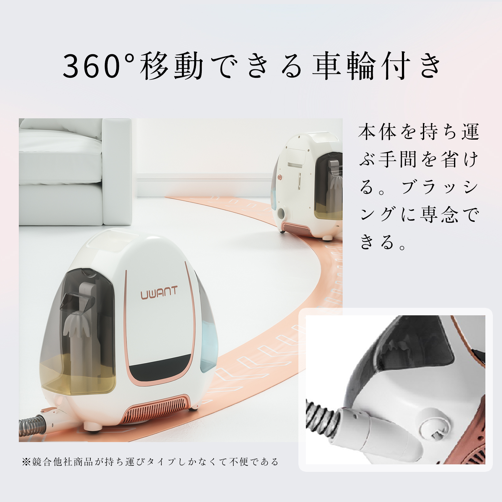 UWANT リンサークリーナー洗浄機 B100-J Uwant B100 リンサークリーナー 洗剤不要で60度のお湯で