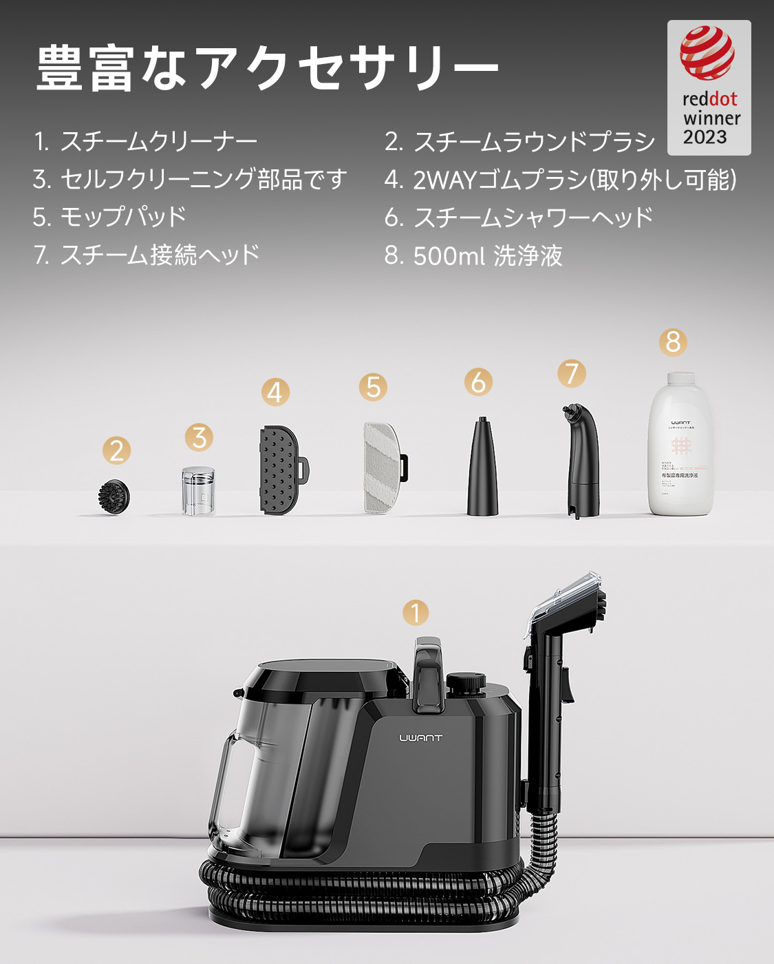 スーパーSALE特別価格 34％OFF！】 UWANT Y100steam スチーム