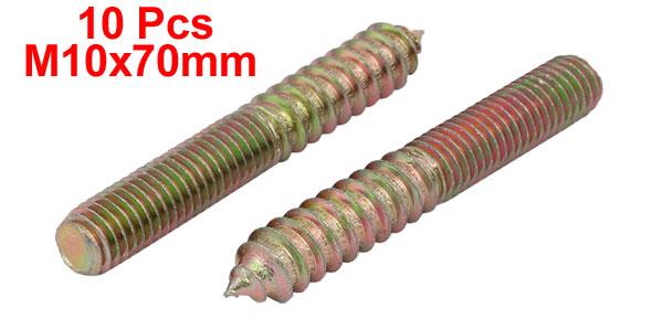 uxcellハンガーボルト亜鉛メッキ炭素鋼M10x70mm10個