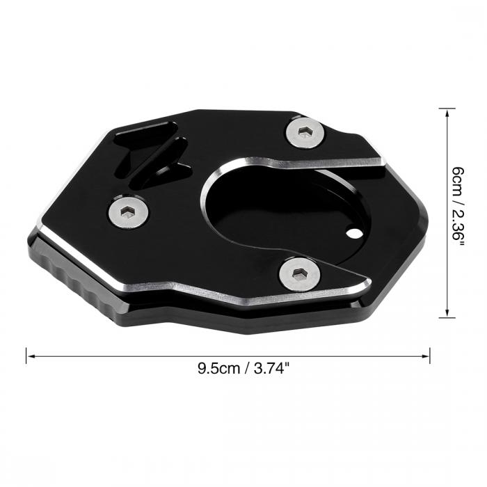 F FIERCE CYCLE Motorcycle CNC Aluminum Alloy Side Stand Extension Pad Red for Kawasaki Z900RS 2017-2019 