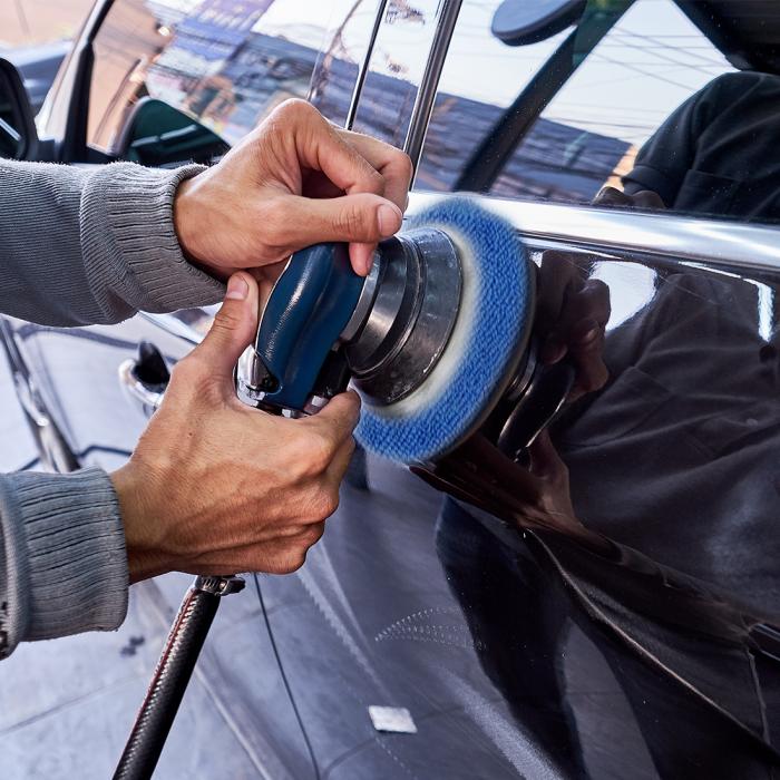 X Autohaux 10個 18 Cm ウォッシャブル カバーポリッシャー ディープブルー ホワイト ワックスツール 柔らかいマイクロファイバー 車のワックス研磨ボンネットバフパッド 日本全国送料無料 車のワックス研磨ボンネットバフパッド