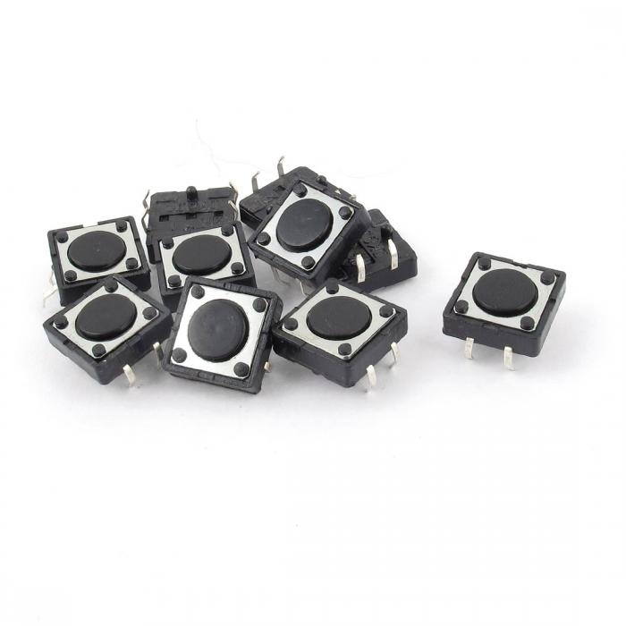 楽天市場】uxcell タクト スイッチ 6x6x4.5mm パネル DIPスルーホール 触覚 プッシュ ボタン 4ピン 100個 : uxcell  japan