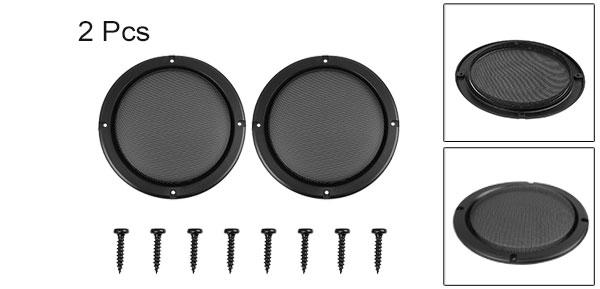 楽天市場 Uxcell カースピーカーカバー 2個 165mm ブラック 車 スピーカー カバー スチール メッシュ ウーファー サブウーファー グリル プロテクター Uxcell Japan