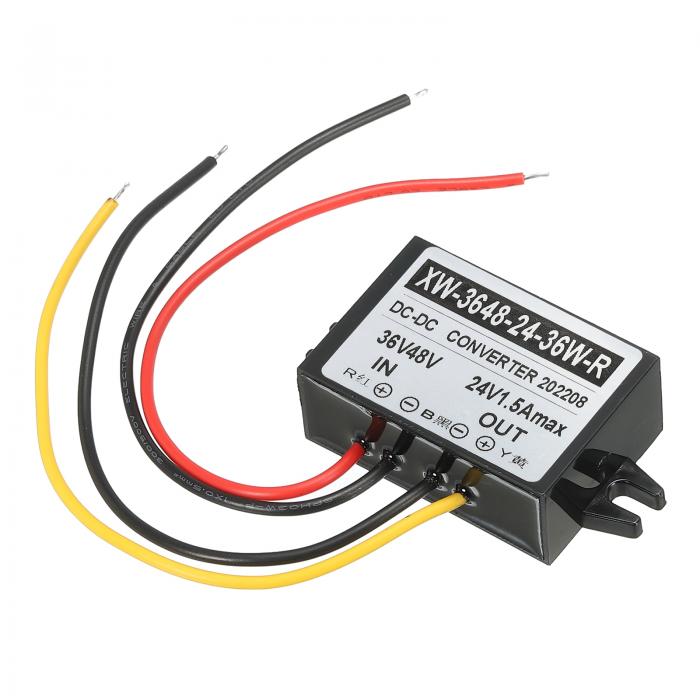 PATIKIL DC 36V 48V a DC 12V 1A 12W convertidor de energía regulador