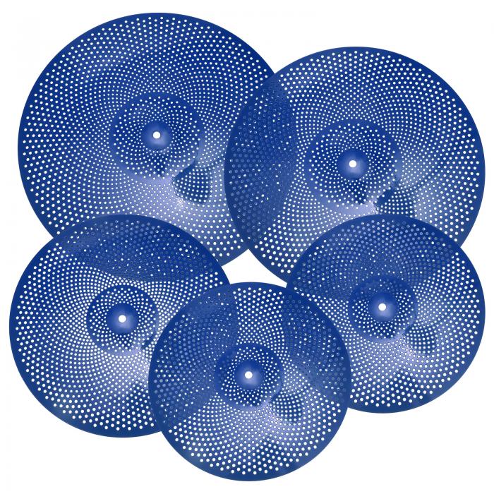 uxcell ミュートシンバルセット 35 珊 40 珊 45 珊 50 珊 低音の大きさプラクティスシンバル 御徒面子付き添い人 青色 5個 おもちゃ-その他
