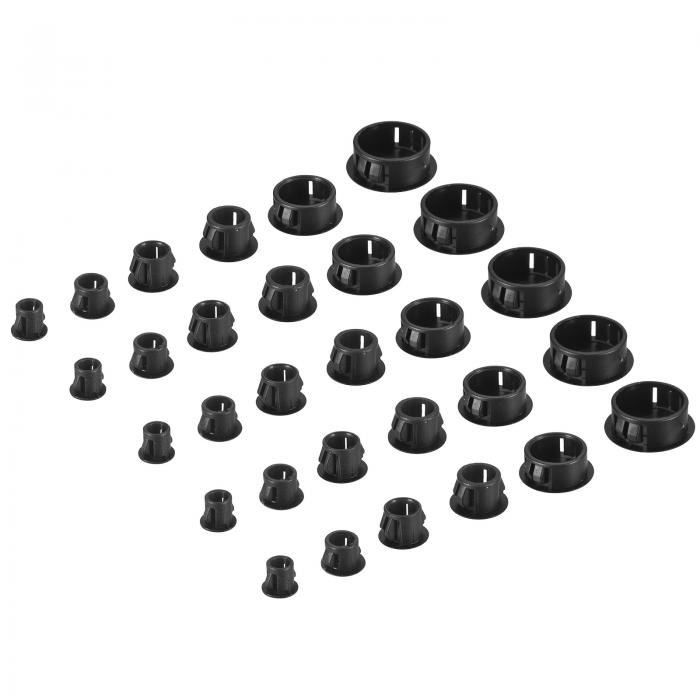 Longbeauty 1 paio di piercing in silicone duro Hollow 3 mm 25 mm, 4mm, Silicone