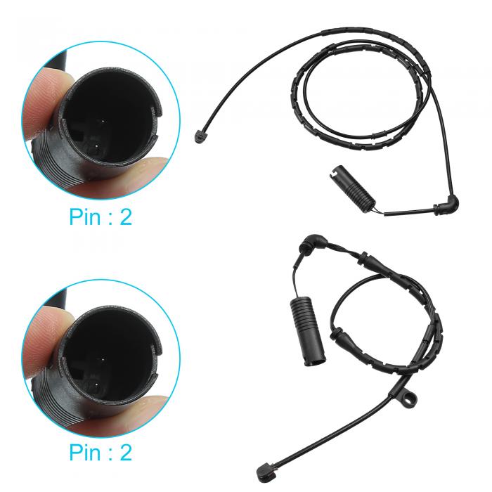 uxcellフロントリアブレーキパッド電子摩耗センサー3435116437234351164371BMWに対応330xi325xi330i330Ciに対応2001-2005に対応2個
