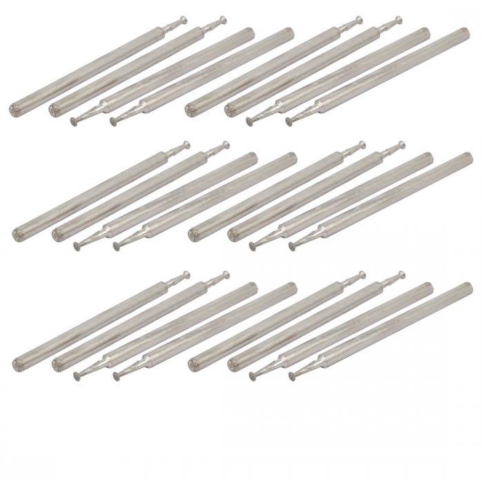 【楽天市場】uxcell ルータービット ダイヤモンドマウントポイント ヘッド直径1.5mm 全長41mm ディスクヘッド 24個入り