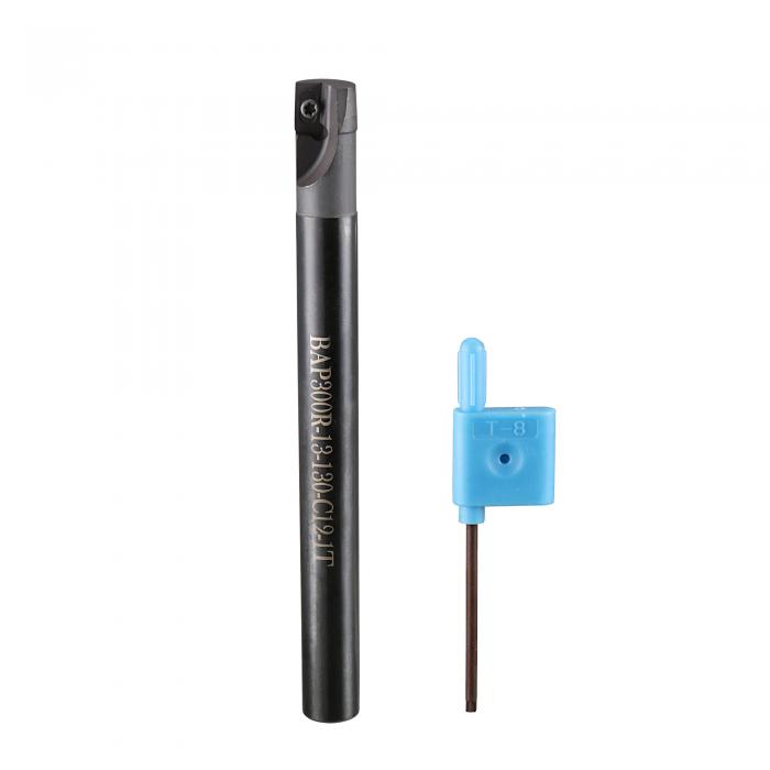 UXCELL Fresa Indicizzabile 90° 3 Taglienti BAP300R, Diametro 25 Mm, Lunghezza 150 Mm, Per Inserti APMT1135 (inserti Non Inclusi)