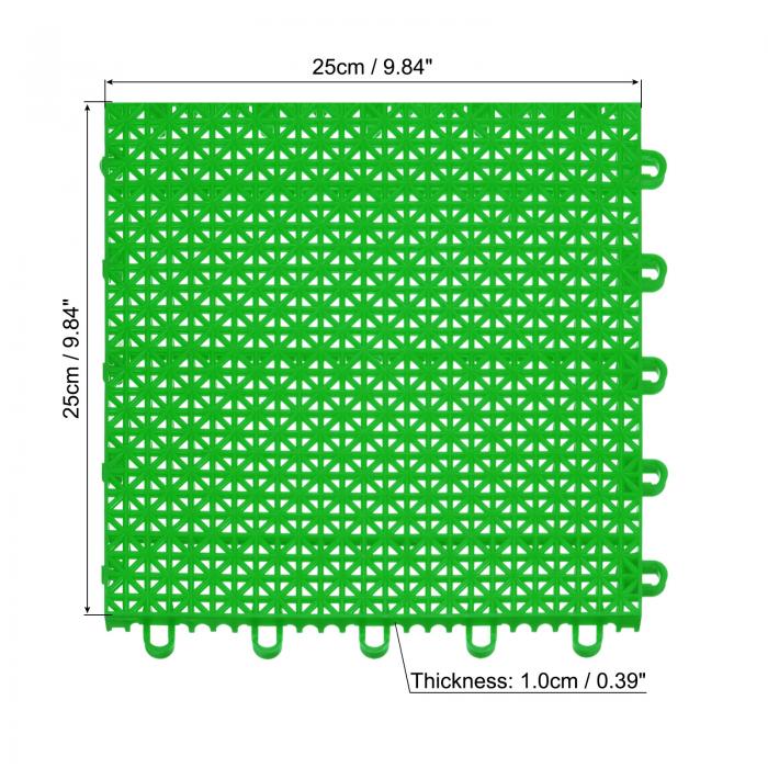 最大93％オフ！ uxcell 連動クッション プラスチック 滑り止め排水床 タイルマット 庭 バルコニー 浴室 プール用 25 x cm グリーン  4個 advocacialuizcoutinho.com.br