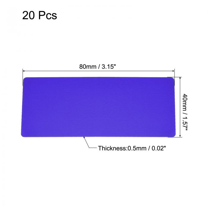 国内正規品 Uxcell ブランクメタルカード 塗装アルミプレート 80 Mm X 40 0 5 ネイビーブルー 個 Toothkind Com Au