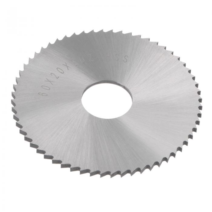 uxcell 丸鋸ブレード 直径60 mm 厚さ2 mm 60歯 高速度鋼(HSS)フライス 16 mmアーバー付き 木製PVCアルミニウム切削用