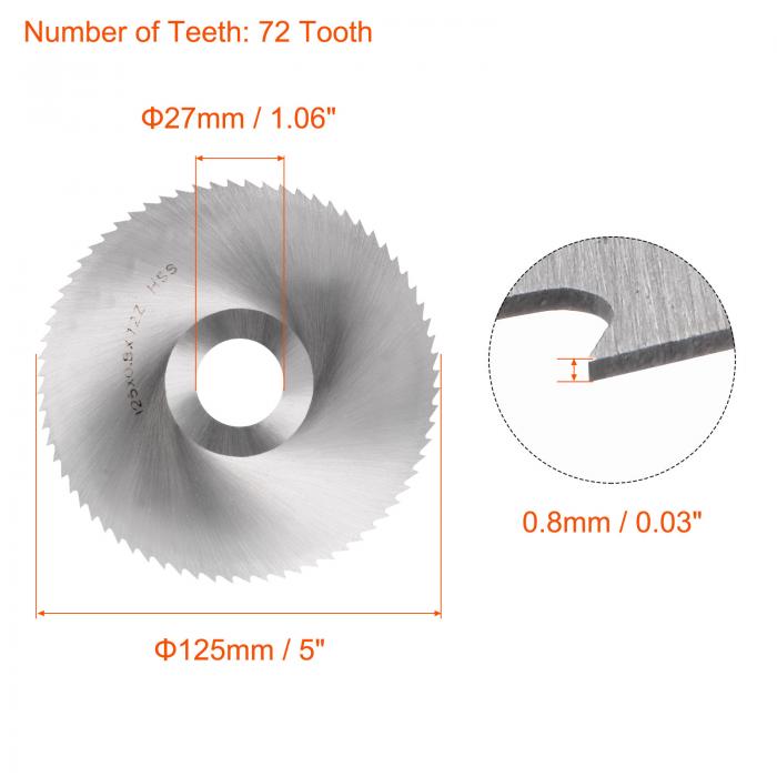 毎日激安特売で 営業中です uxcell 丸鋸ブレード 直径125mm 厚さ2mm 72