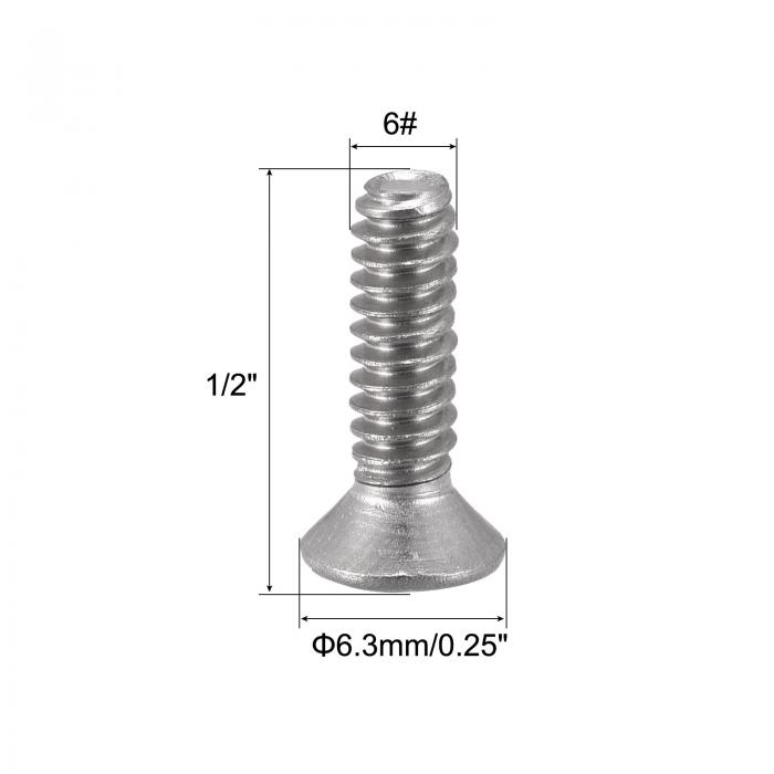 SALE／65%OFF】 uxcell フラットヘッド機械ねじ プラス 304ステンレス鋼 ボルト 6#-32x12.7 mm 200個  www.l4r5.de