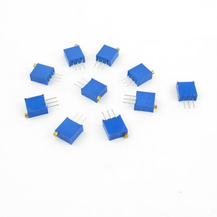 uxcell サーメットポテンショメータ 3296W-1-202 500V 0.5W 2KOHM 25ターン 10個入り