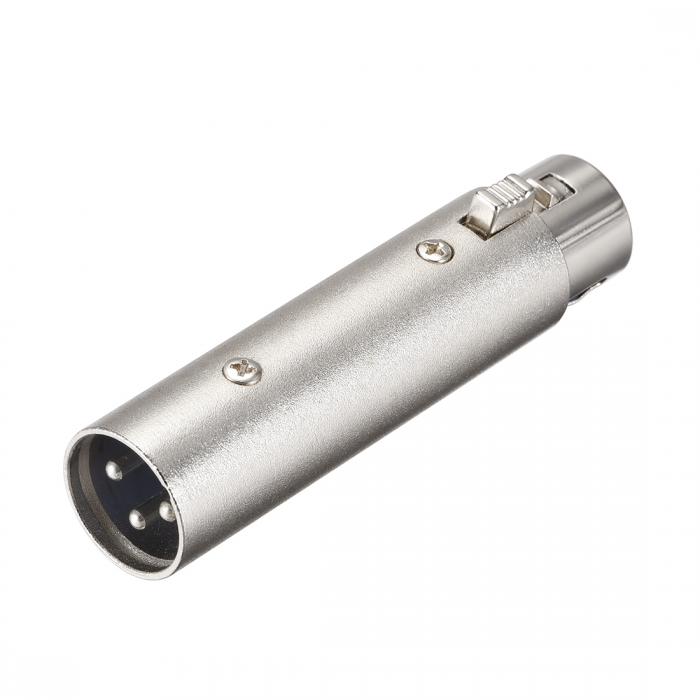 高級品市場 uxcell XLR3極メス-オスアダプタ マイクケーブルアダプター ジェンダーチェンジャーカプラー シルバー 1個入り 高級品市場 uxcell XLR3極メス-オスアダプタ マイクケーブルアダプター ジェンダーチェンジャーカプラー シルバー 1個入り