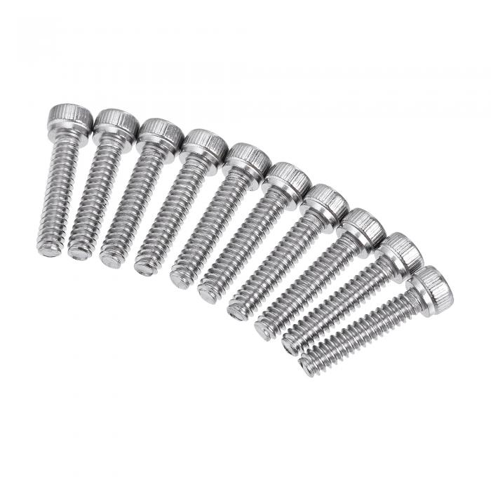 uxcell六角ソケットヘッドボルトキャップネジ#6-32x16mm304ステンレス鋼ポリッシュ100個入り