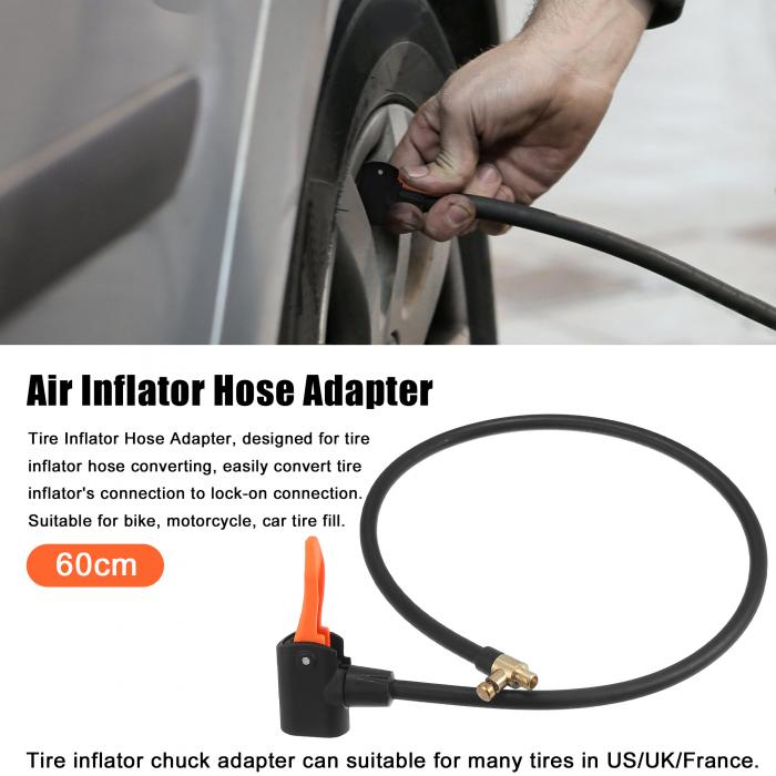 完成品 X AUTOHAUX フレキシブル銅ゴムチューブ タイヤバルブコネクトパイプ エアチャックエクステンションホース 車 オートバイ バイク用  クイック接続とリリース 長さ60 cm 2個 www.tsujide.co.jp