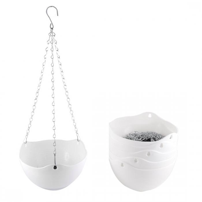 993円 高品質の人気 uxcell フラワーポット ピンク ホワイト プラスチック 6個入れ