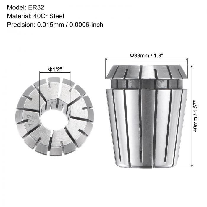 最大50％オフ！ uxcell ER32スプリングコレット チャック CNC彫刻機旋盤フライス盤用 13 mm qdtek.vn