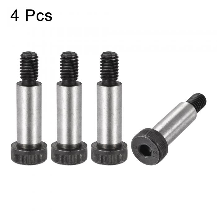 uxcellショルダースクリューボルト合金鋼六角ソケットヘッド32mmショルダー長さ13mmショルダー径3/8-16ねじ4個