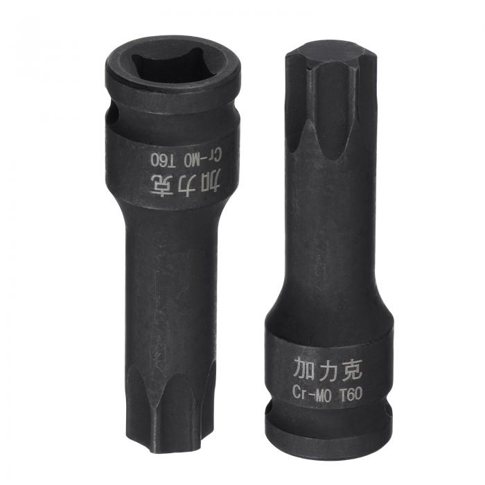 uxcell T60インパクトトルクスビットソケット 9.5 mmスクエアドライブ uxcell T60インパクトトルクスビットソケット 9.5 mmスクエアドライブ